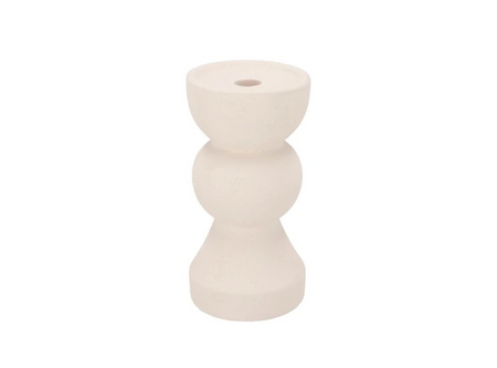 FLORENCE WHITE CANDLE H BULB 11X11X21CM