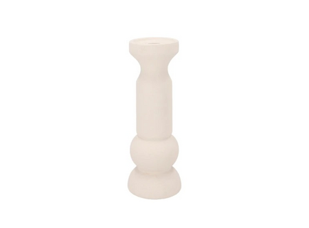 FLORENCE WHITE CANDLE HOLDER 11X11X29CM