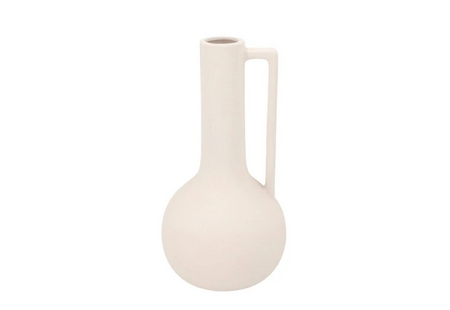 FLORENCE WHITE VASE CAN 18X18X34CM