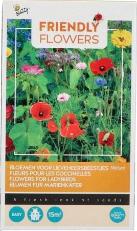 Flower mix lieveheersbeestjes15m² - afbeelding 1