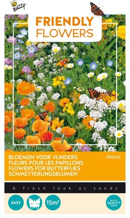 Flower mix vlinders laag 15m² - afbeelding 1