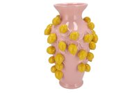 FRUIT LEMON LIGHT PINK VASE 24X38CM