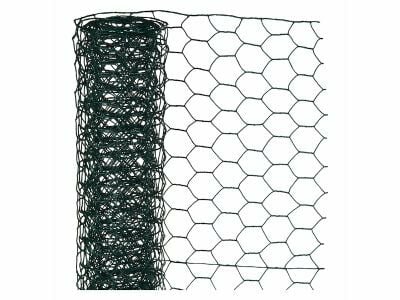 Gaas zeskantig b0.5l10m 25mm groen