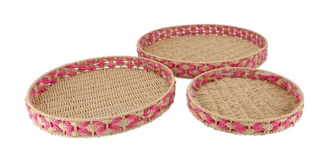GABY FUSCHSIA TRAY 50X5CM