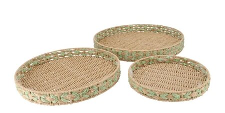 GABY PISTACHE TRAY 40X4 cm