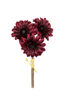 Gerbera bundel mini h27cm burgundy