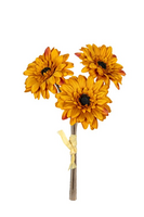 Gerbera bundel mini h27cm geel