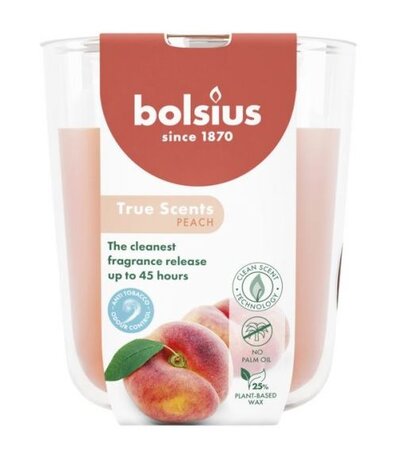 Geurglas ts d8.5h9.7cm 45u peach