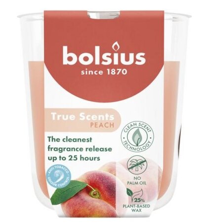 Geurglas ts d8h7.3cm 25u peach