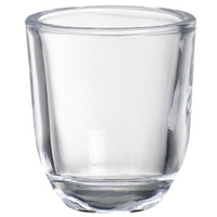 Geurkaarshouder rond H6 Cm Dia 5,5 Cm transparant