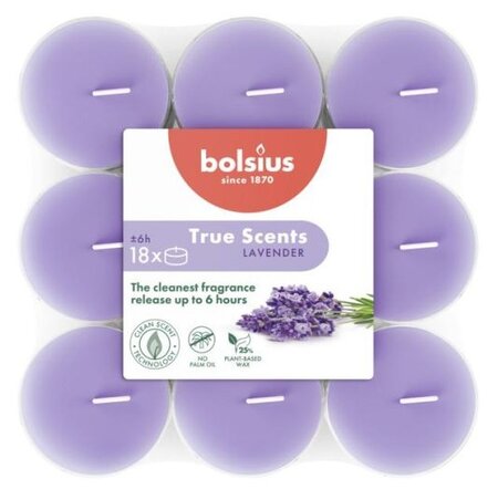 Geurtheelicht 6u 18st ts lavendel