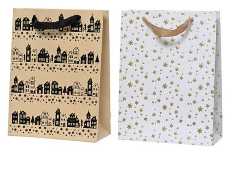 Giftbag papier l10b26h32cm per stuk