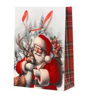 Giftbag papier l10b26h32cm rood