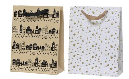 Giftbag papier l12b30h42cm per stuk