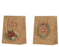 Giftbag papier l26b12h32cm bruin a2