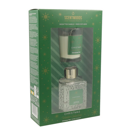 Giftset kaars&diff christmas tree
