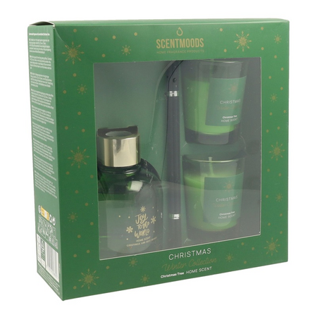 Giftset kaars&zakje christmas tree