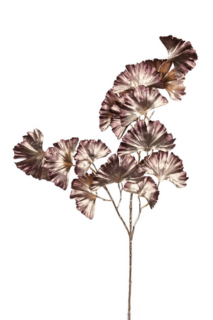 Ginkgo l88cm metalic goud/mauve