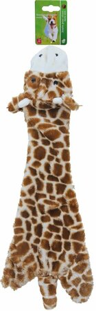 Giraffe plat+piep bruin geel l55cm