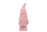 GNOME FLIRTY JASPER PINK W SOUND 11X10X27CM