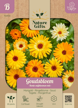 Goudsbloem bonte snijbloemenmix per 80st