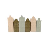 Grachtenpand vaas naturel 14 cm.