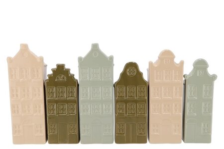 Grachtenpand vaas naturel 25 cm.