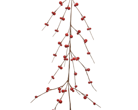 Guirlande bessen l110cm rood