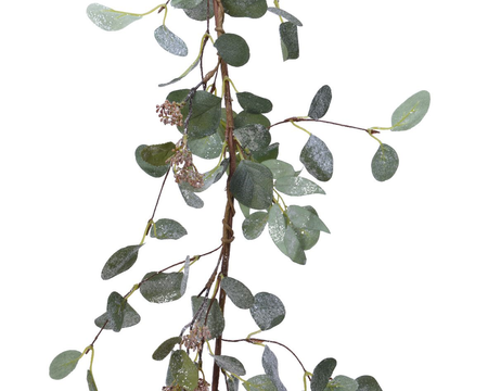 Guirlande eucalyptus l24b12h150 groen (Zijde-guirlande)