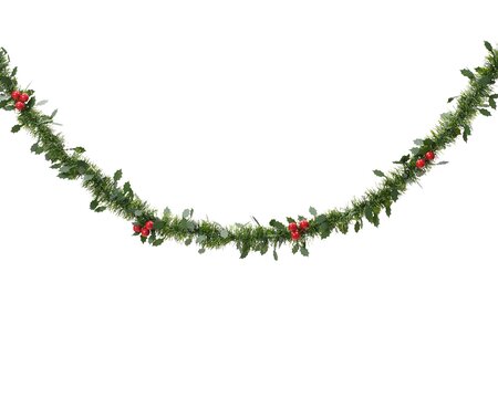 Guirlande met hulst/bes d10l270 grn