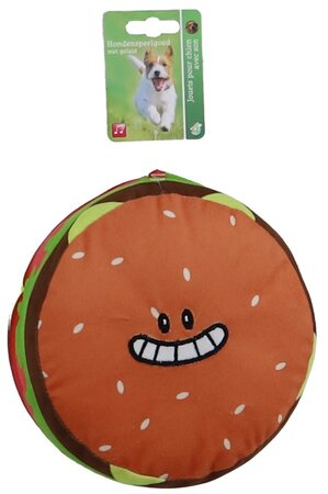 H.splg hamburger pluche+smiley 18cm