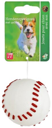 H.splg honkbal tpr met piep 6cm wit