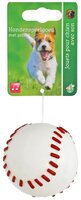 H.splg honkbal tpr met piep 6cm wit