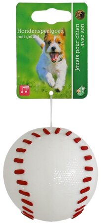 H.splg honkbal tpr met piep 8cm wit