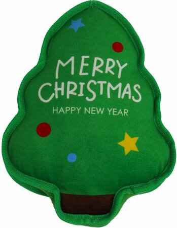 H.splg kerstboom pluche 26cm groen