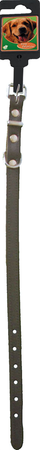 Halsband 12mm/30cm donkerbruin