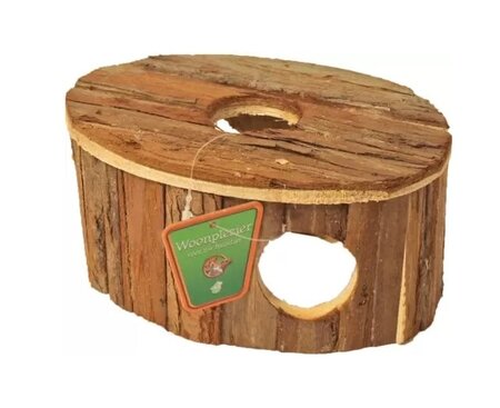Hamsterhuis ovaal natural 17cm