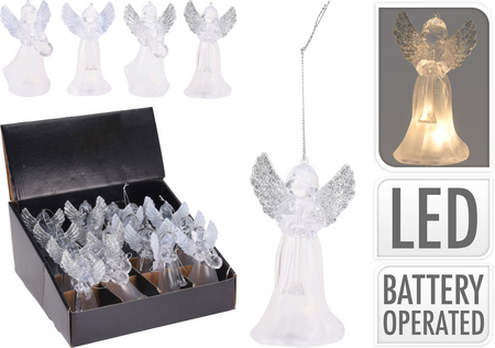 HANGDECO ENGEL LED 11CM 4ASS