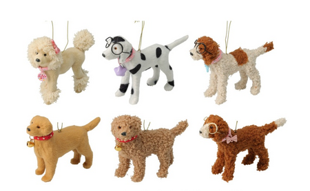 HANGDECO HOND 14X3X9CM per stuk
