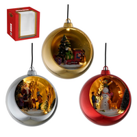 Hanging ball 3 assorted battery operated - l11,5xb10,5xh13cm - afbeelding 2
