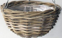 Hanging basket d30cm antique grijs