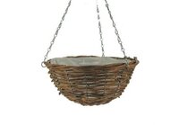 Hanging basket wilg d40cm grijs
