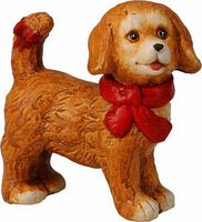 HOND KERST 10CM 4ASS DESIGN