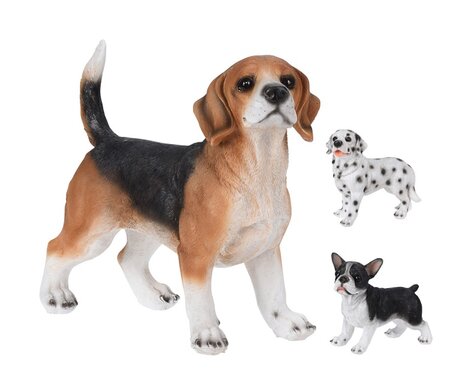 HOND STAAND 3ASS DESSIN 32CM