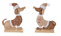 HOND ZITTEND 20CM 2ASS