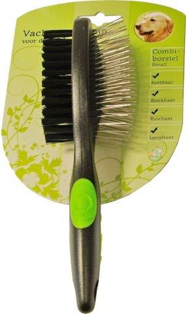 Hondenborstel combi 2 zijdig small