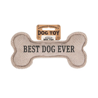Hondenspeelgoed Best Dog Ever (cream)