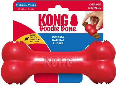 Hondenspeelgoed goodie bone m rood