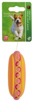 Hondenspeelgoed hotdog latex 9cm
