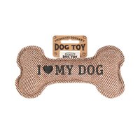 Hondenspeelgoed I love my dog (brown)